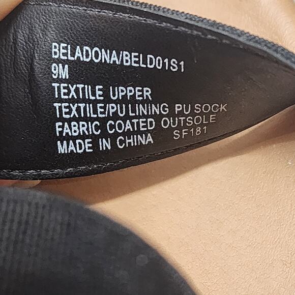 Steve Madden Bandi Platform Wedge Heel Sandals Cork Ankle Strap‎ Black Women's 9 - Picture 8 of 8